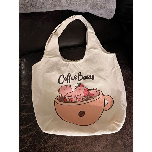 Capybara Canvas Tote Bag - Picture 1 of 6
